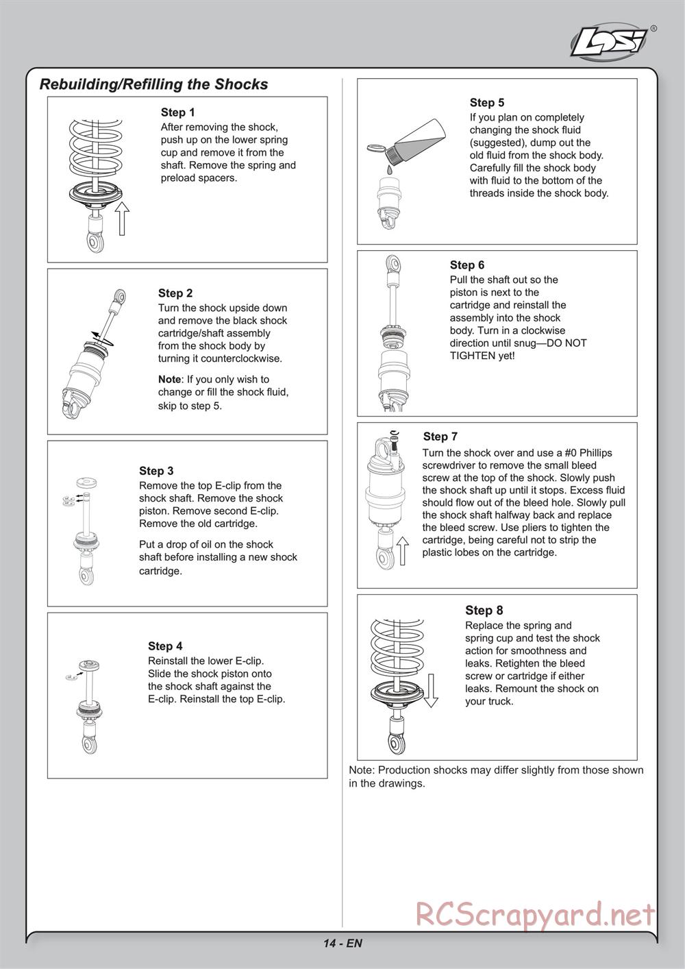 Team Losi - Mini Stronghold SCT - Manual - Page 14