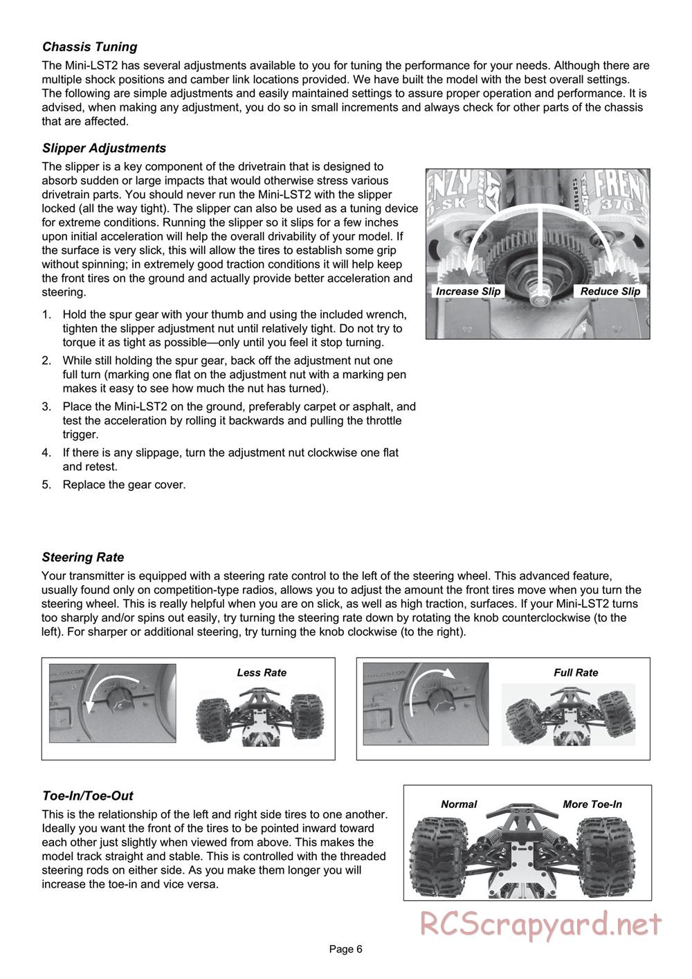 Team Losi - Mini-LST2 - Manual - Page 6