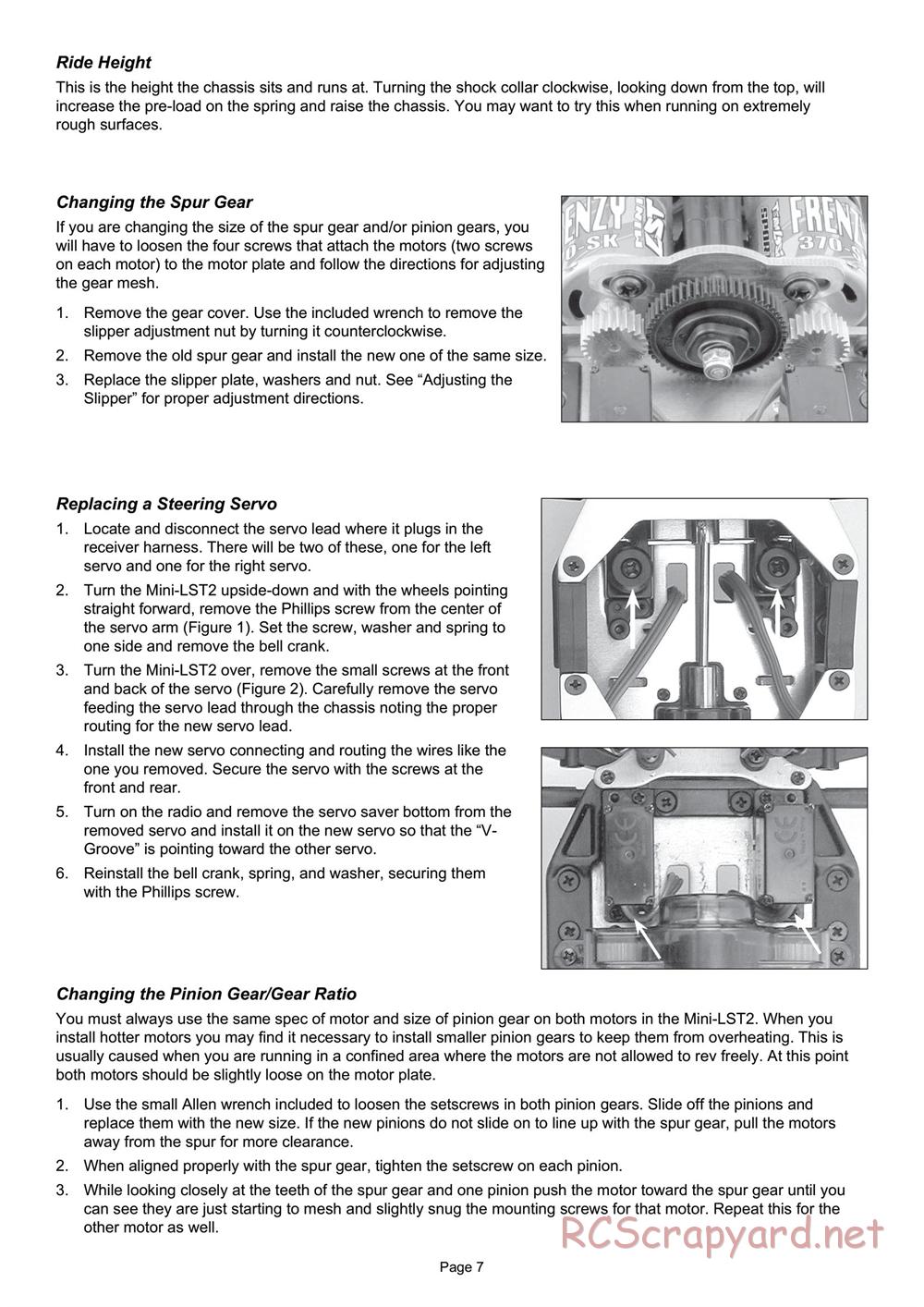 Team Losi - Mini-LST2 - Manual - Page 7