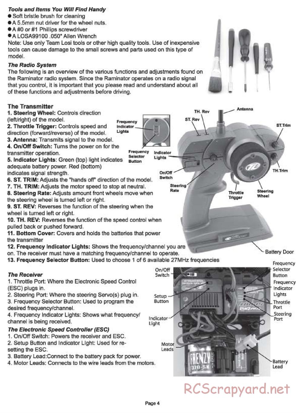 Team Losi - Raminator - Manual - Page 4