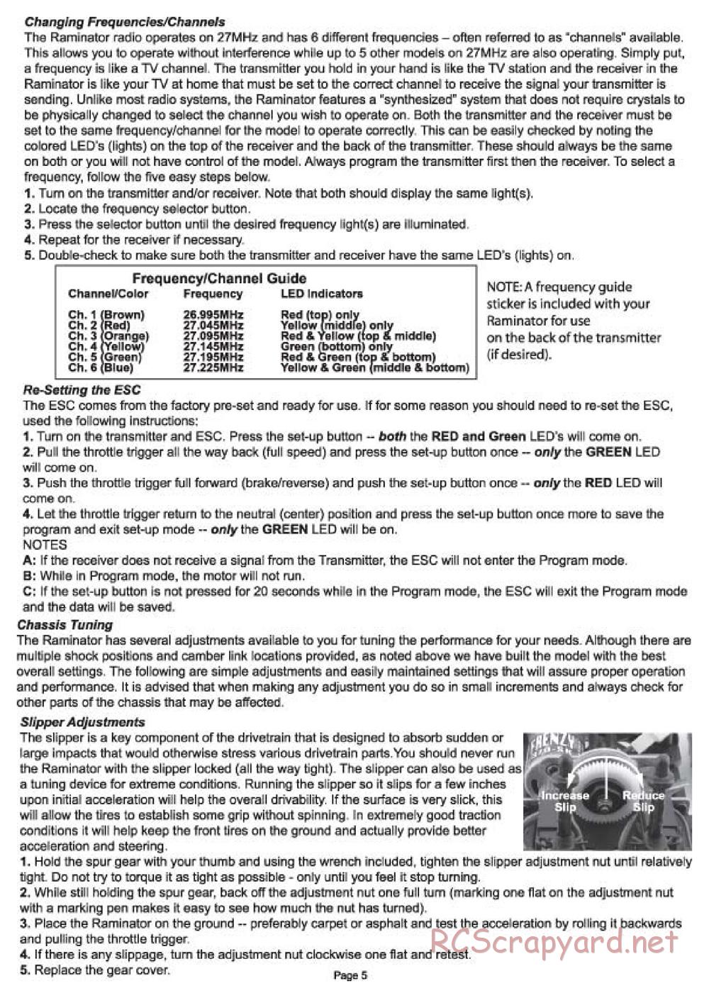 Team Losi - Raminator - Manual - Page 5