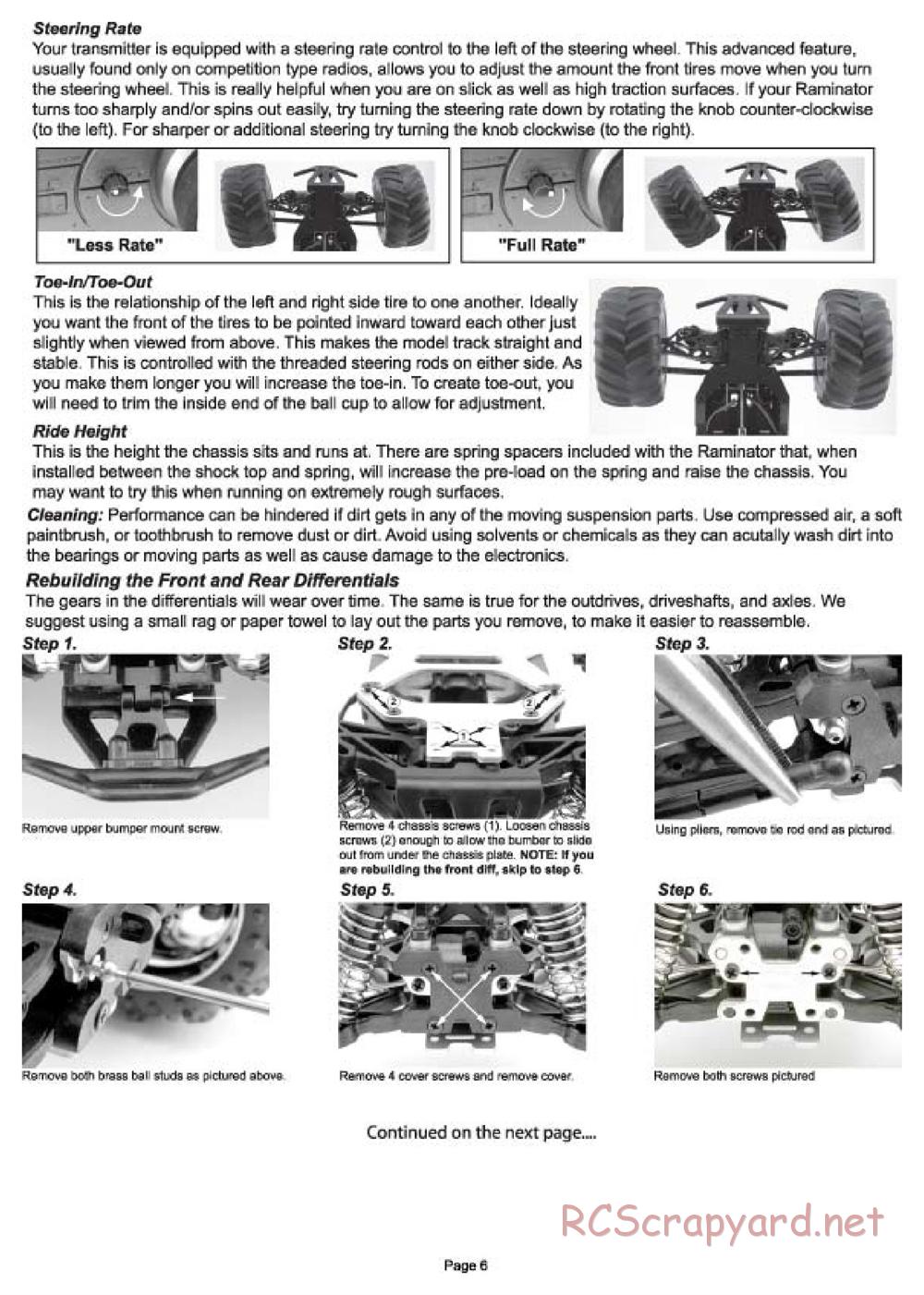 Team Losi - Raminator - Manual - Page 6