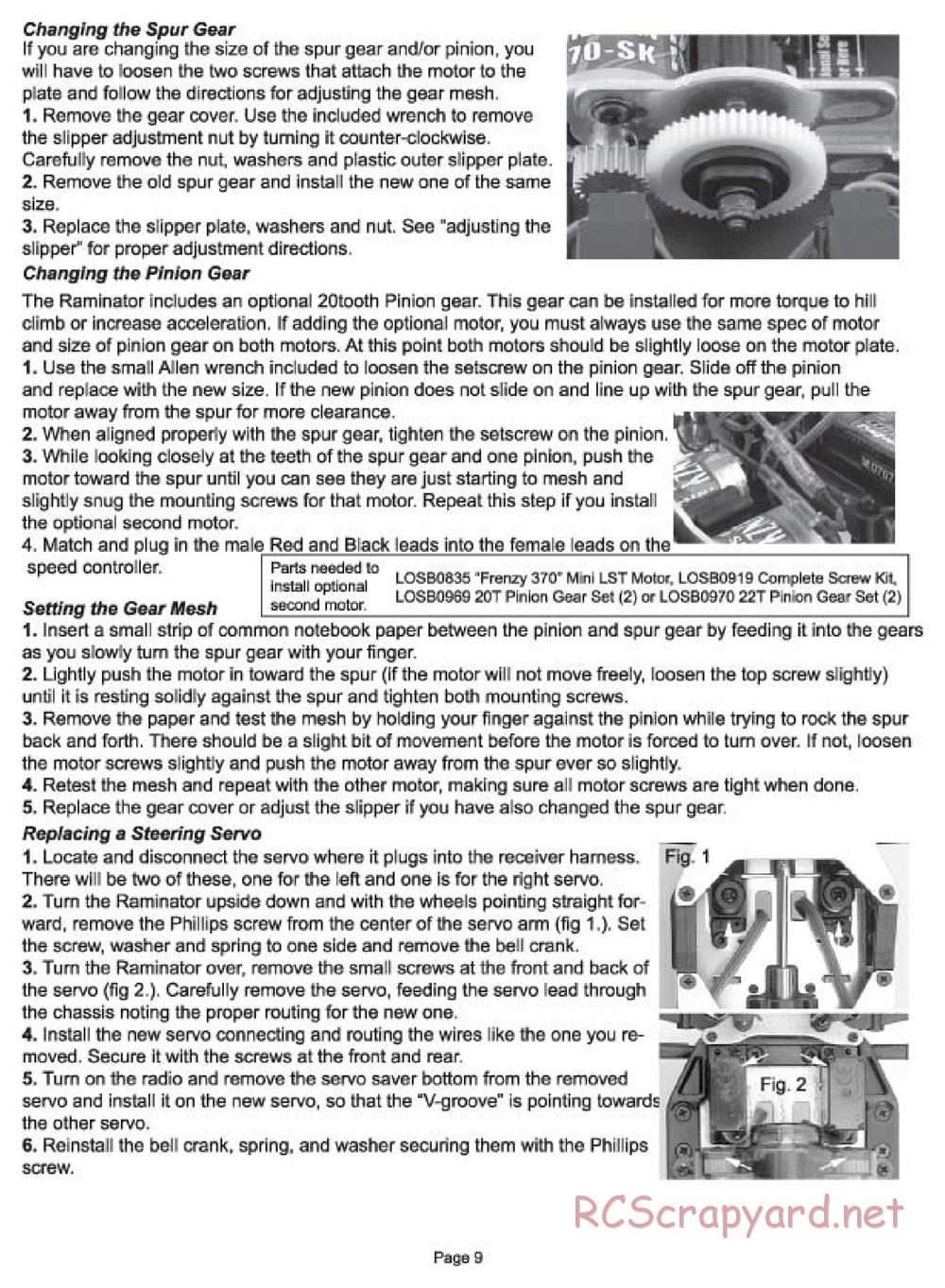 Team Losi - Raminator - Manual - Page 9