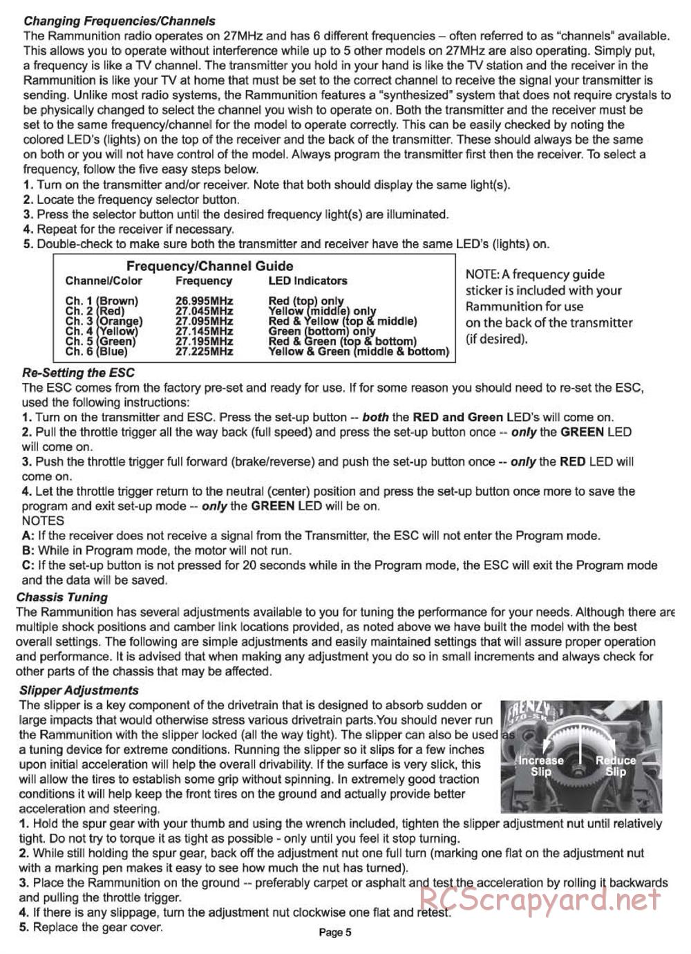 Team Losi - Rammunition - Manual - Page 5