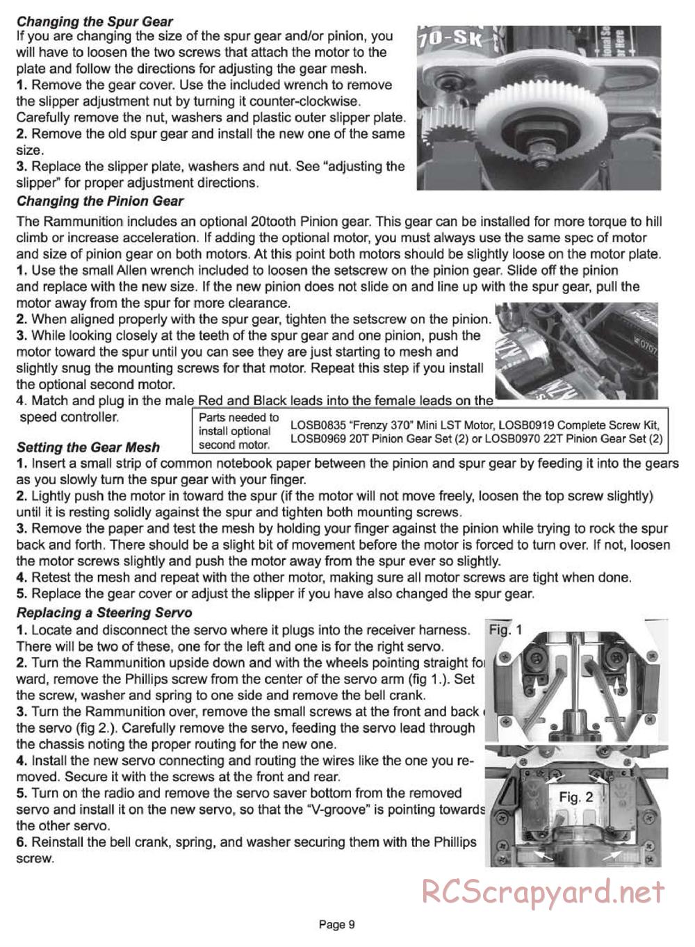 Team Losi - Rammunition - Manual - Page 9