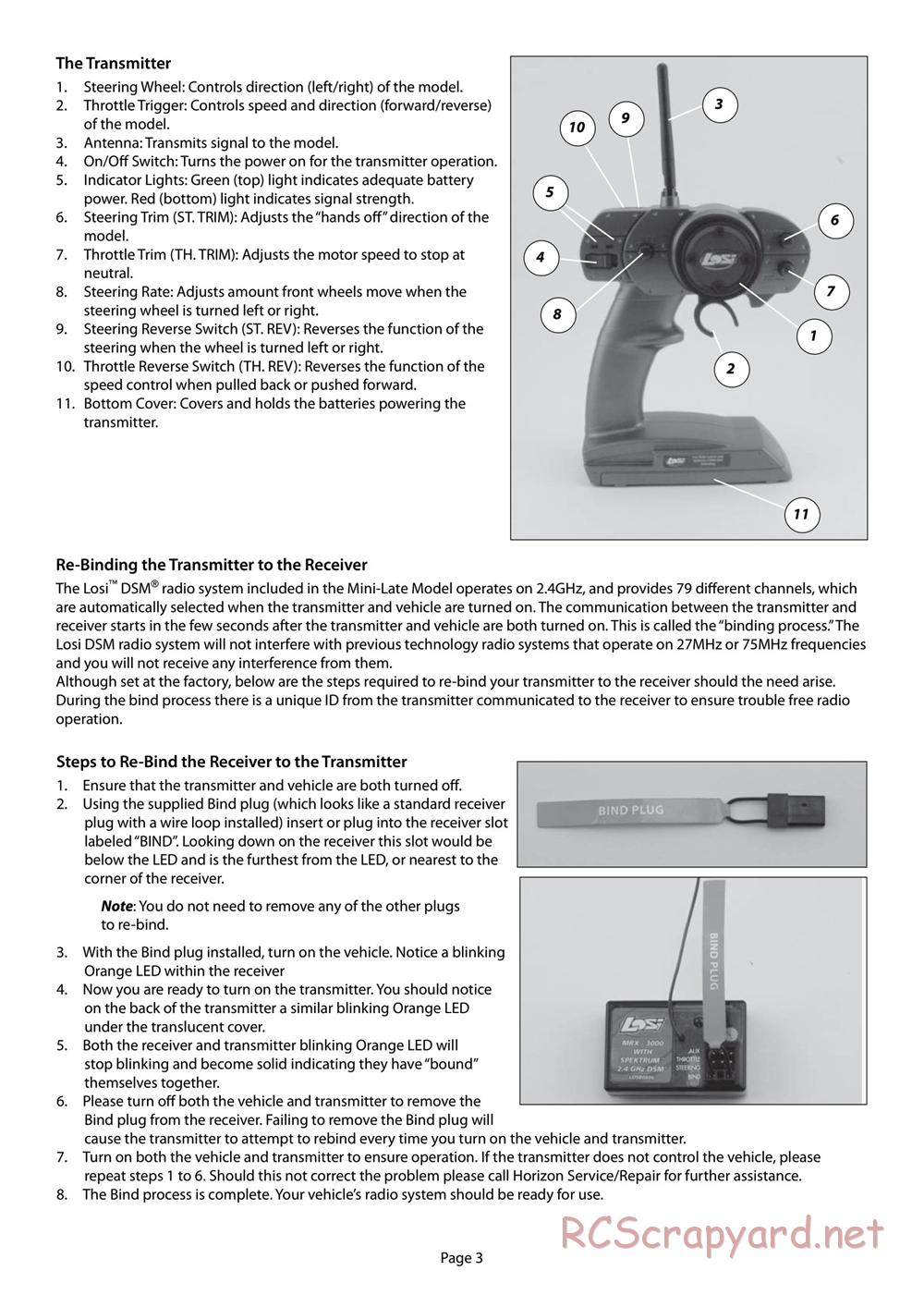 Team Losi - Mini Late-Model - Manual - Page 3