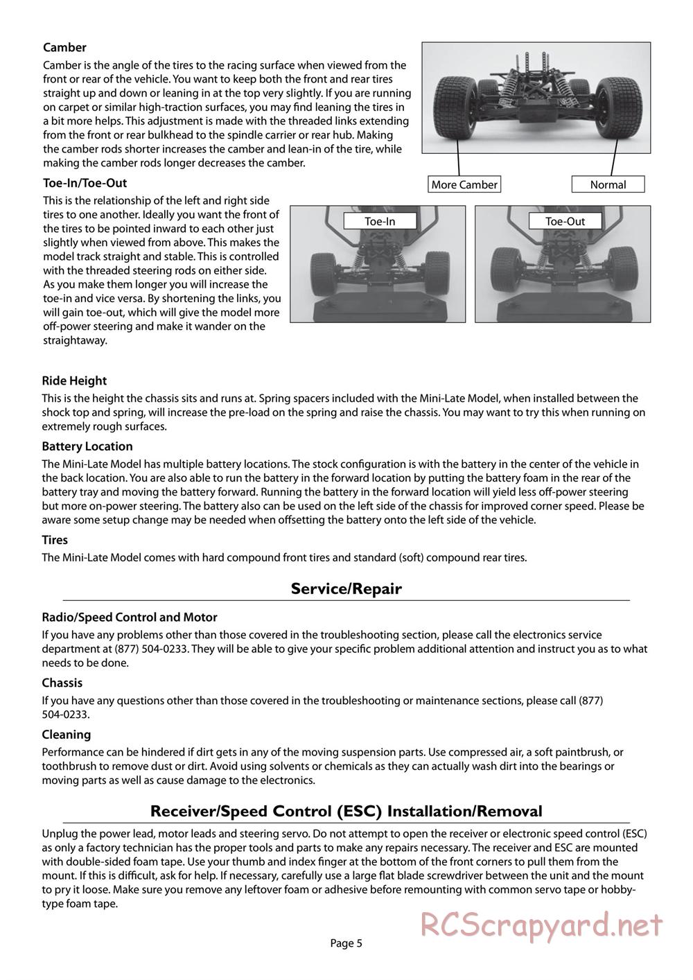 Team Losi - Mini Late-Model - Manual - Page 5