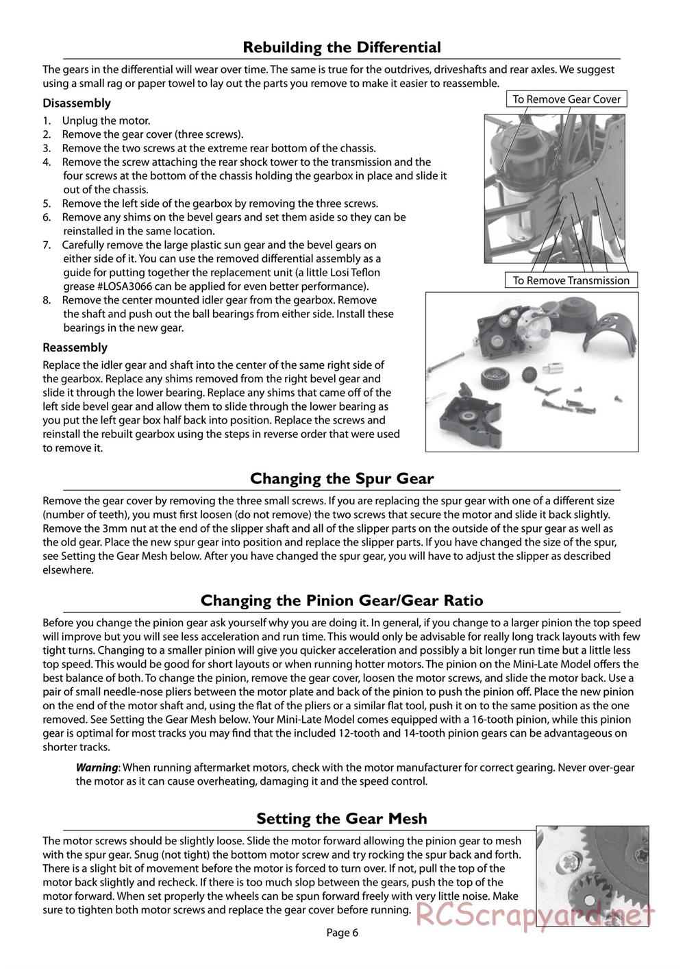 Team Losi - Mini Late-Model - Manual - Page 6