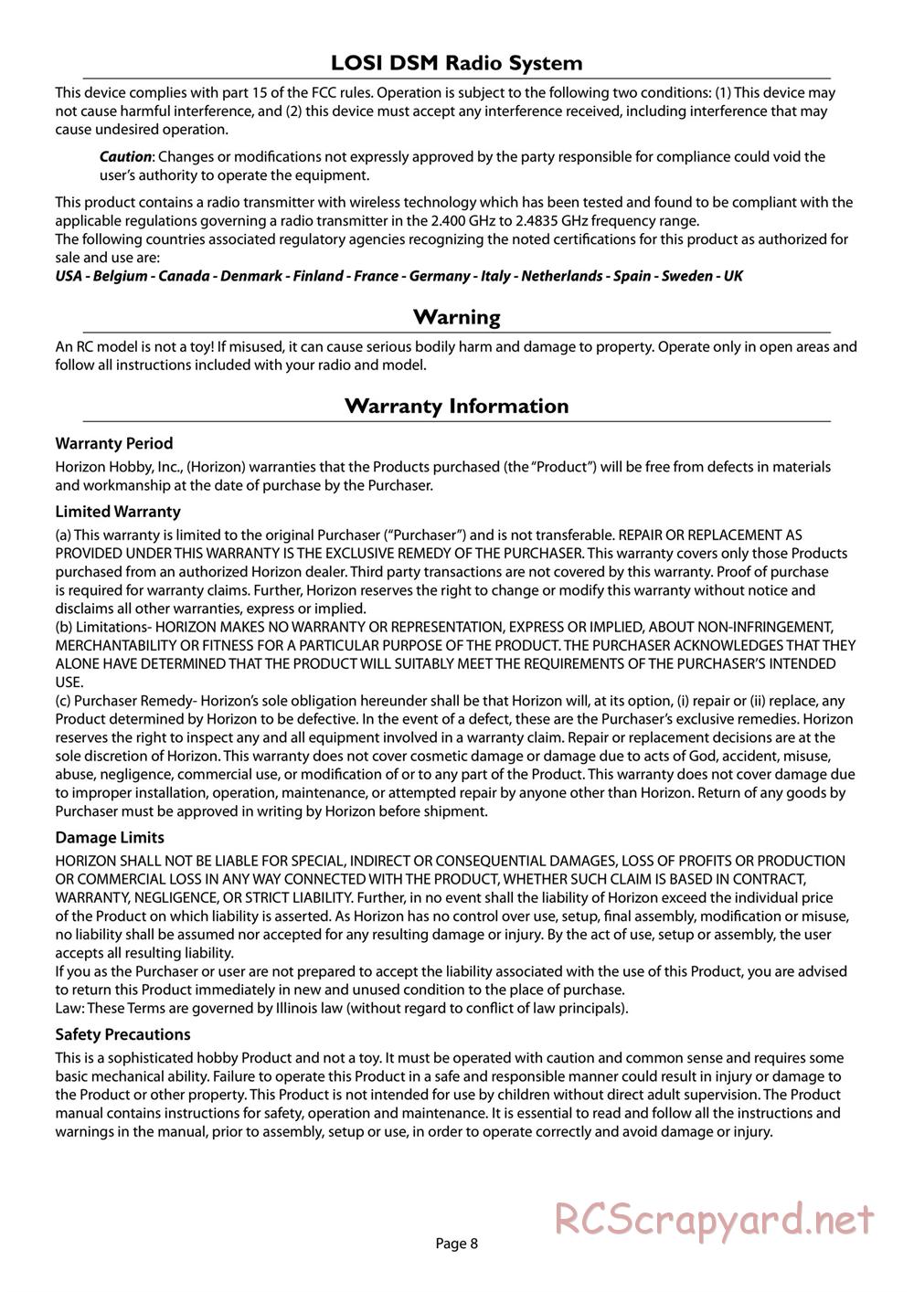 Team Losi - Mini Late-Model - Manual - Page 8