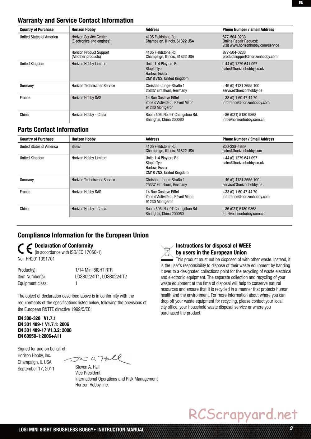 Team Losi - Mini-8ight - Manual - Page 9