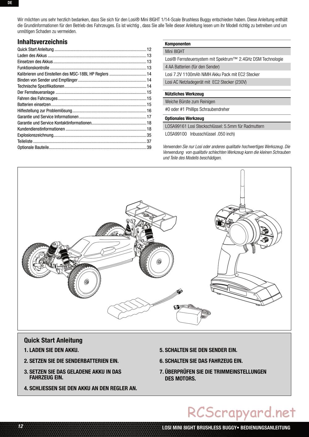 Team Losi - Mini-8ight - Manual - Page 12