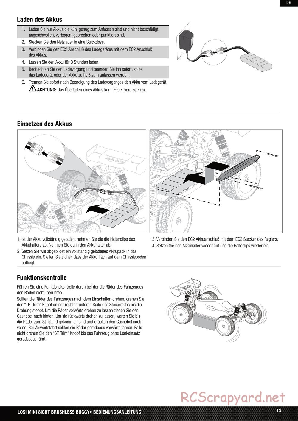 Team Losi - Mini-8ight - Manual - Page 13