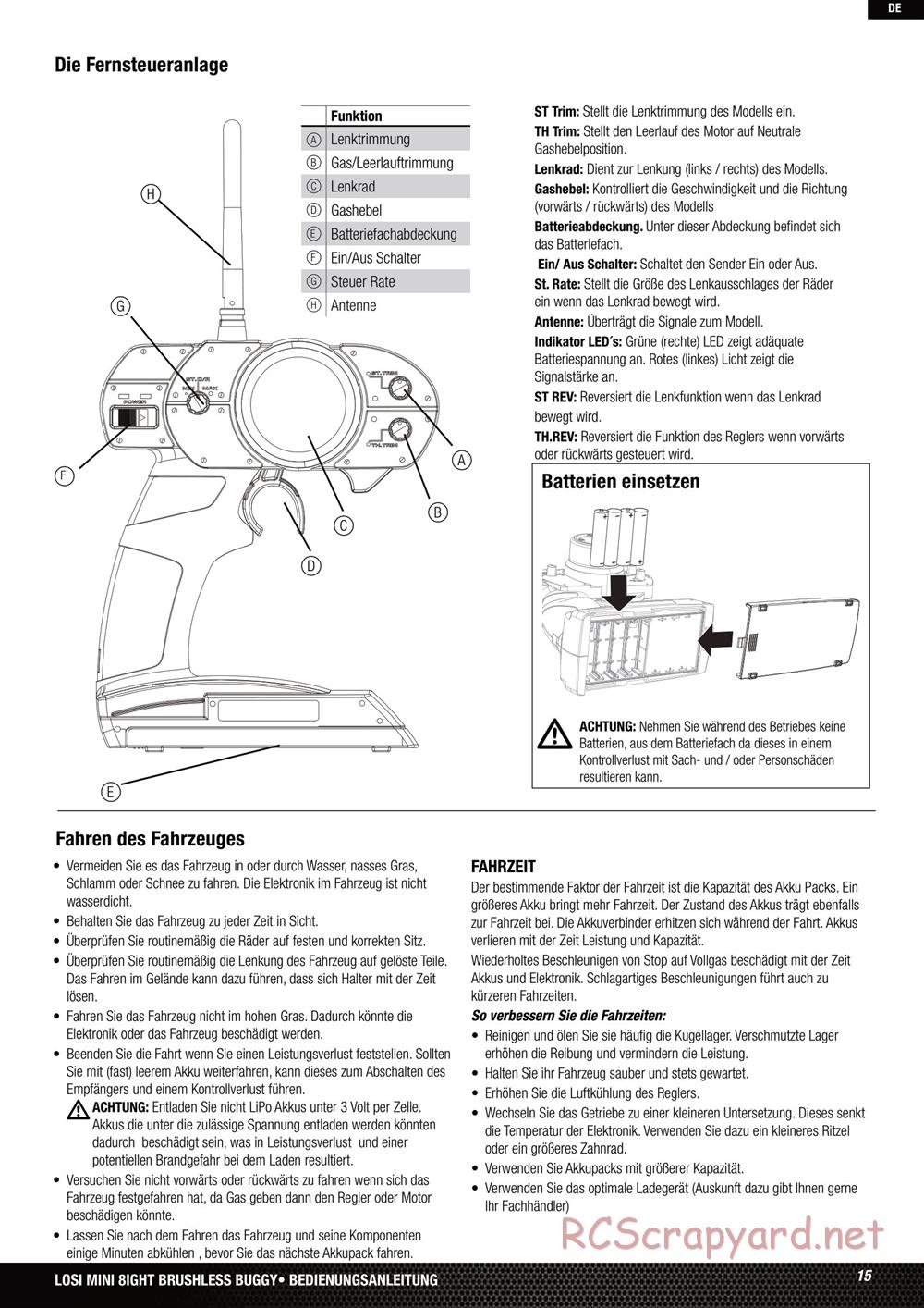 Team Losi - Mini-8ight - Manual - Page 15