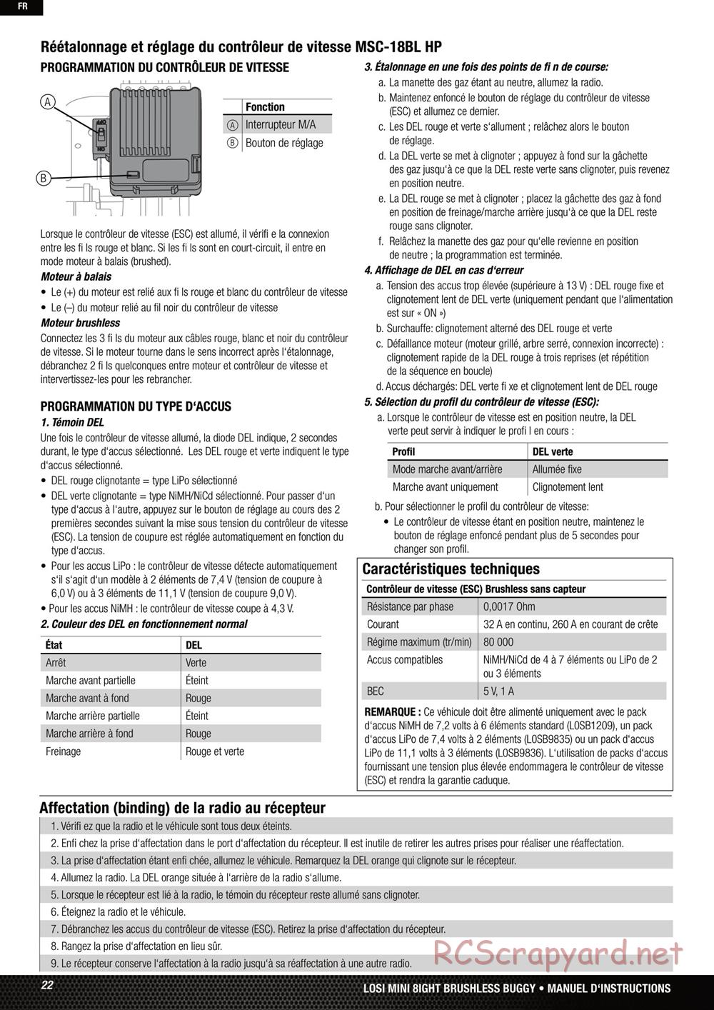 Team Losi - Mini-8ight - Manual - Page 22