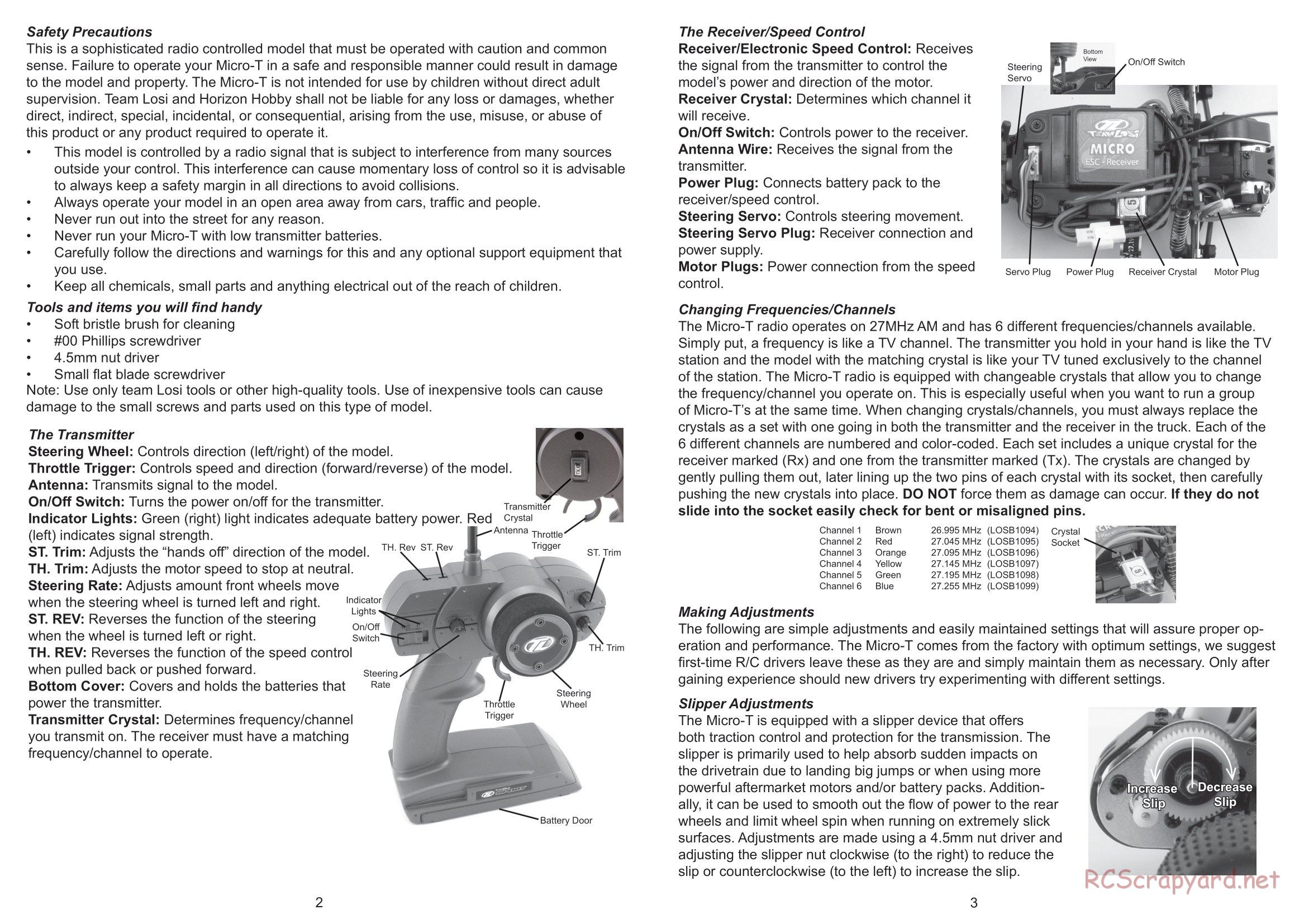 Team Losi - Micro-T - Manual - Page 2