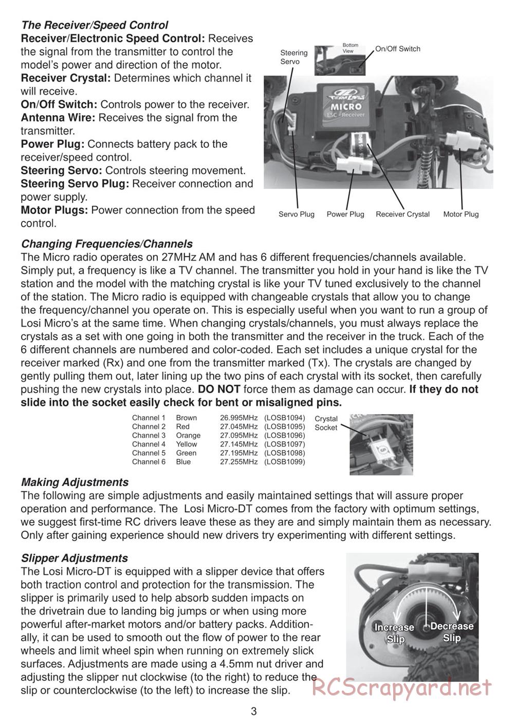 Team Losi - Micro Desert Truck - Manual - Page 3