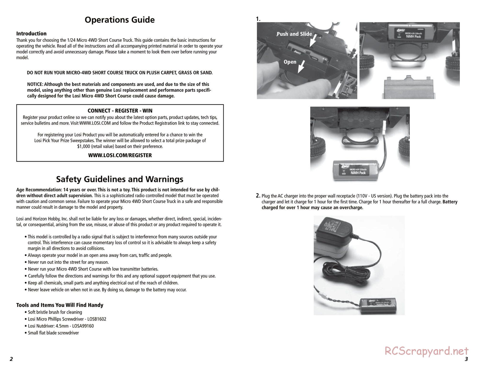 Team Losi - Micro SCT - Manual - Page 2