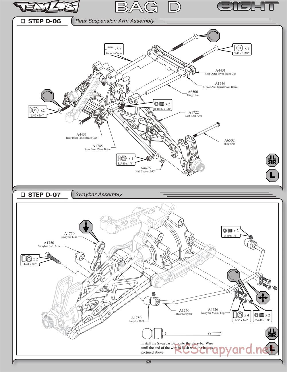 Team Losi - 8ight - Manual - Page 18