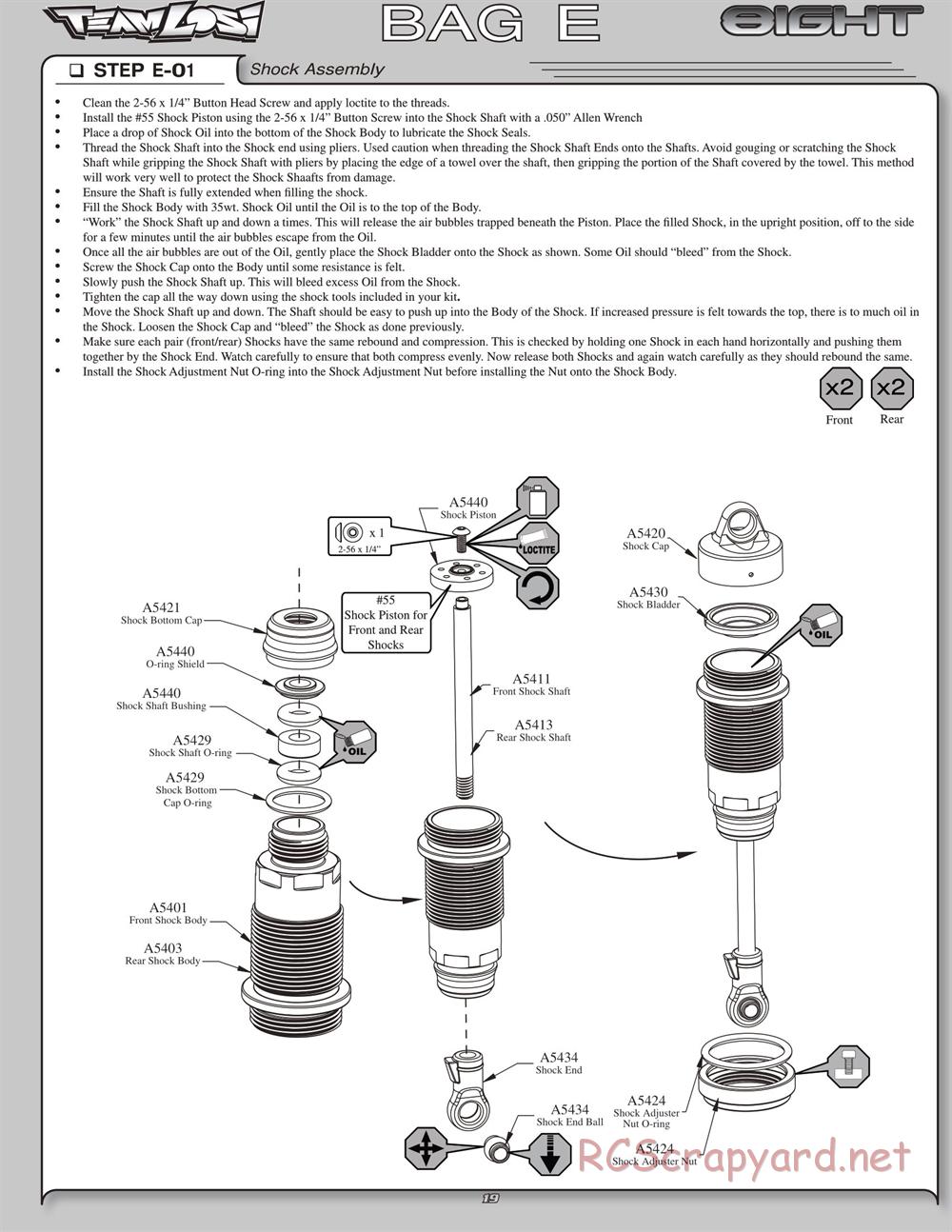 Team Losi - 8ight - Manual - Page 22