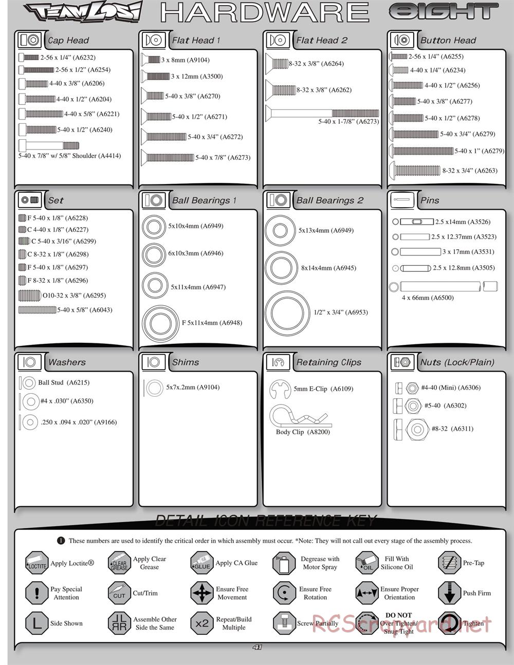 Team Losi - 8ight - Manual - Page 45