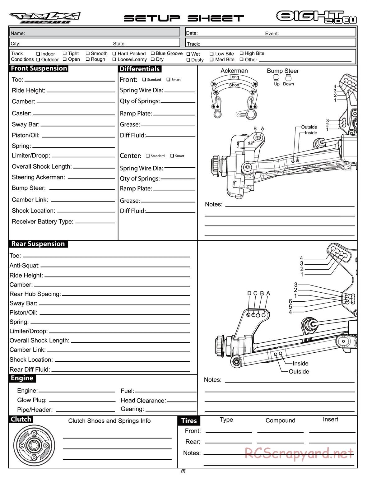 Team Losi - 8IGHT 2.0 EU - Manual - Page 3