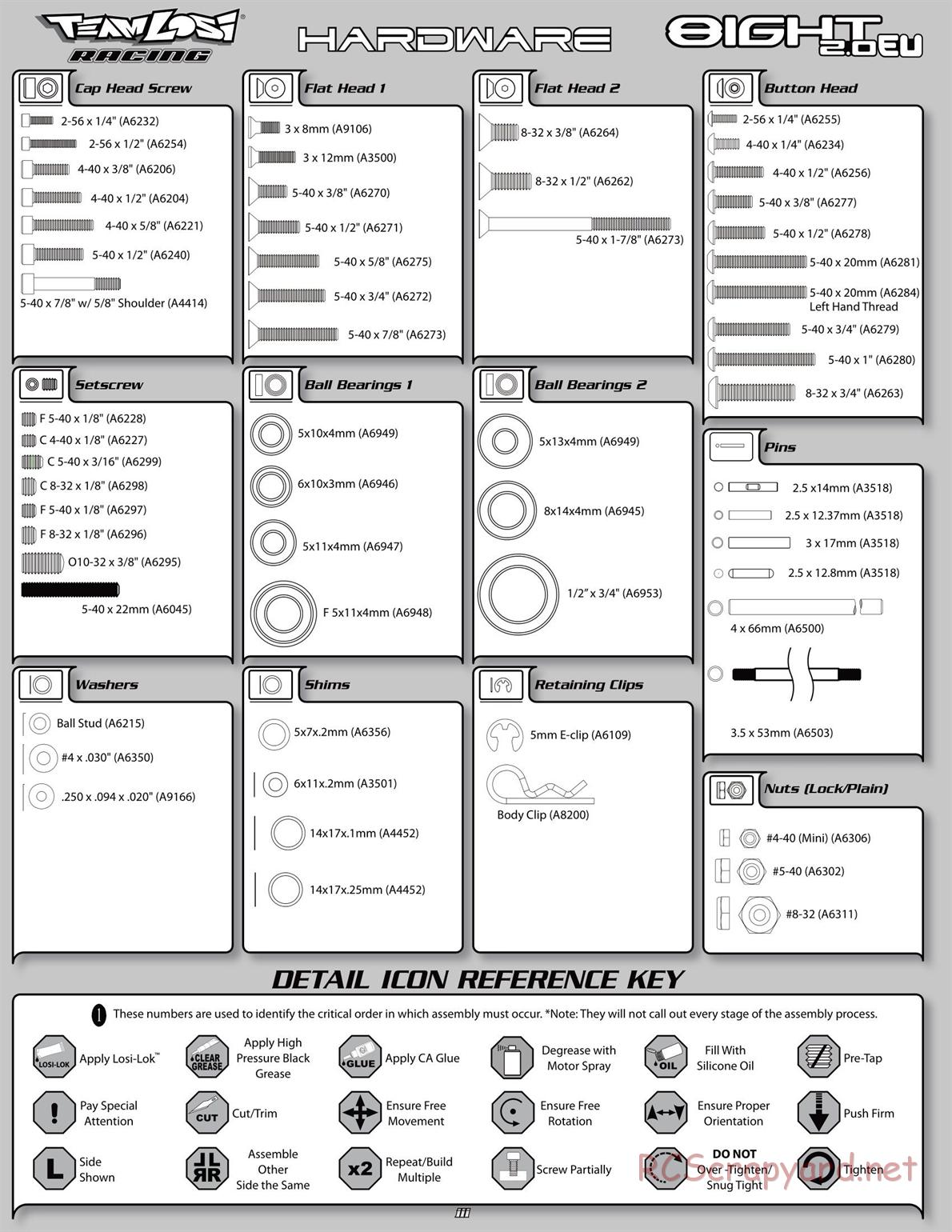 Team Losi - 8IGHT 2.0 EU - Manual - Page 4