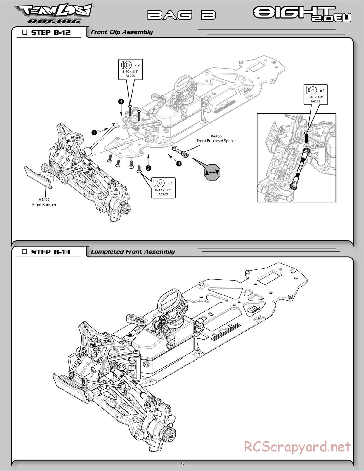 Team Losi - 8IGHT 2.0 EU - Manual - Page 13