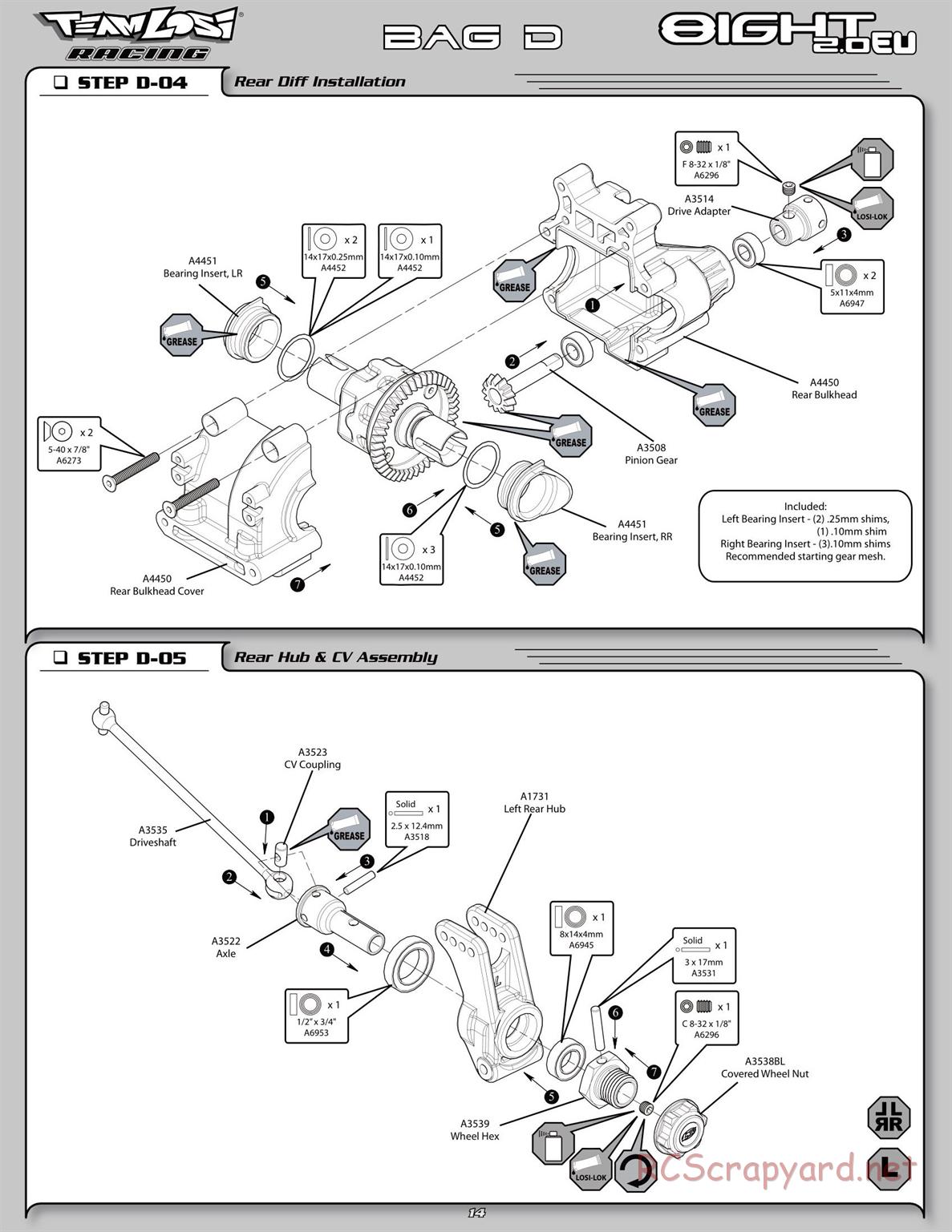 Team Losi - 8IGHT 2.0 EU - Manual - Page 19