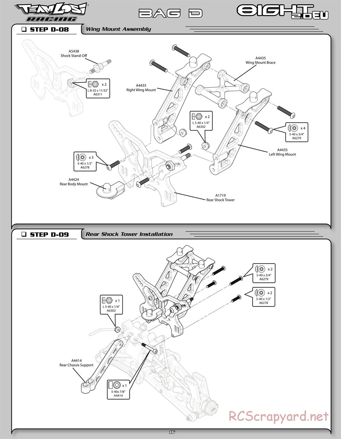 Team Losi - 8IGHT 2.0 EU - Manual - Page 21