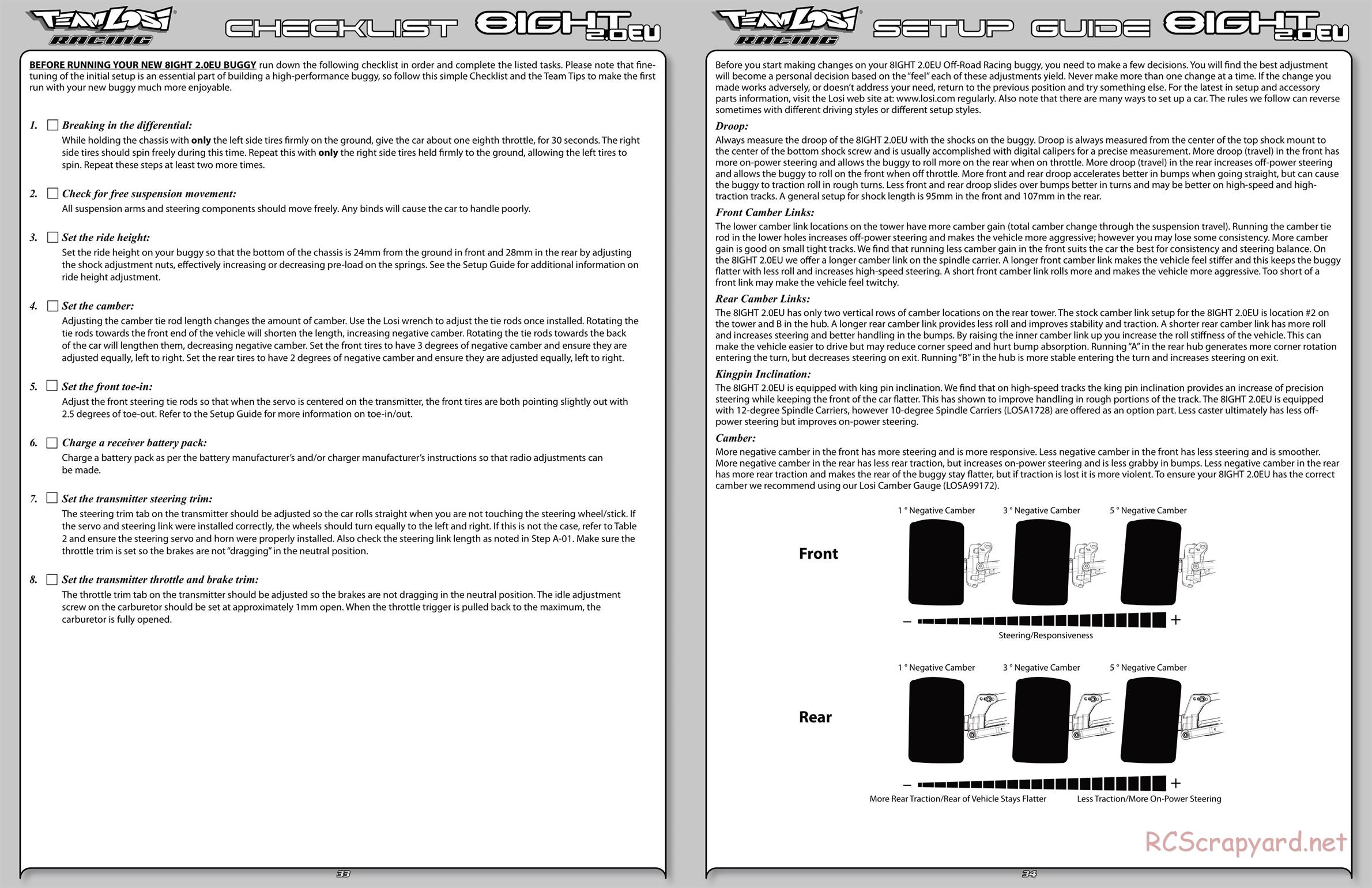 Team Losi - 8IGHT 2.0 EU - Manual - Page 30