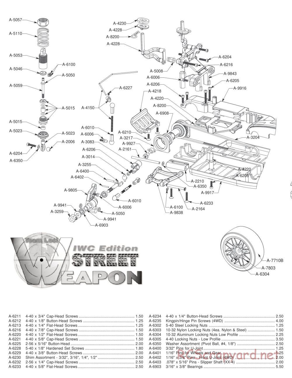 Team Losi - Street Weapon IWC - Manual - Page 2