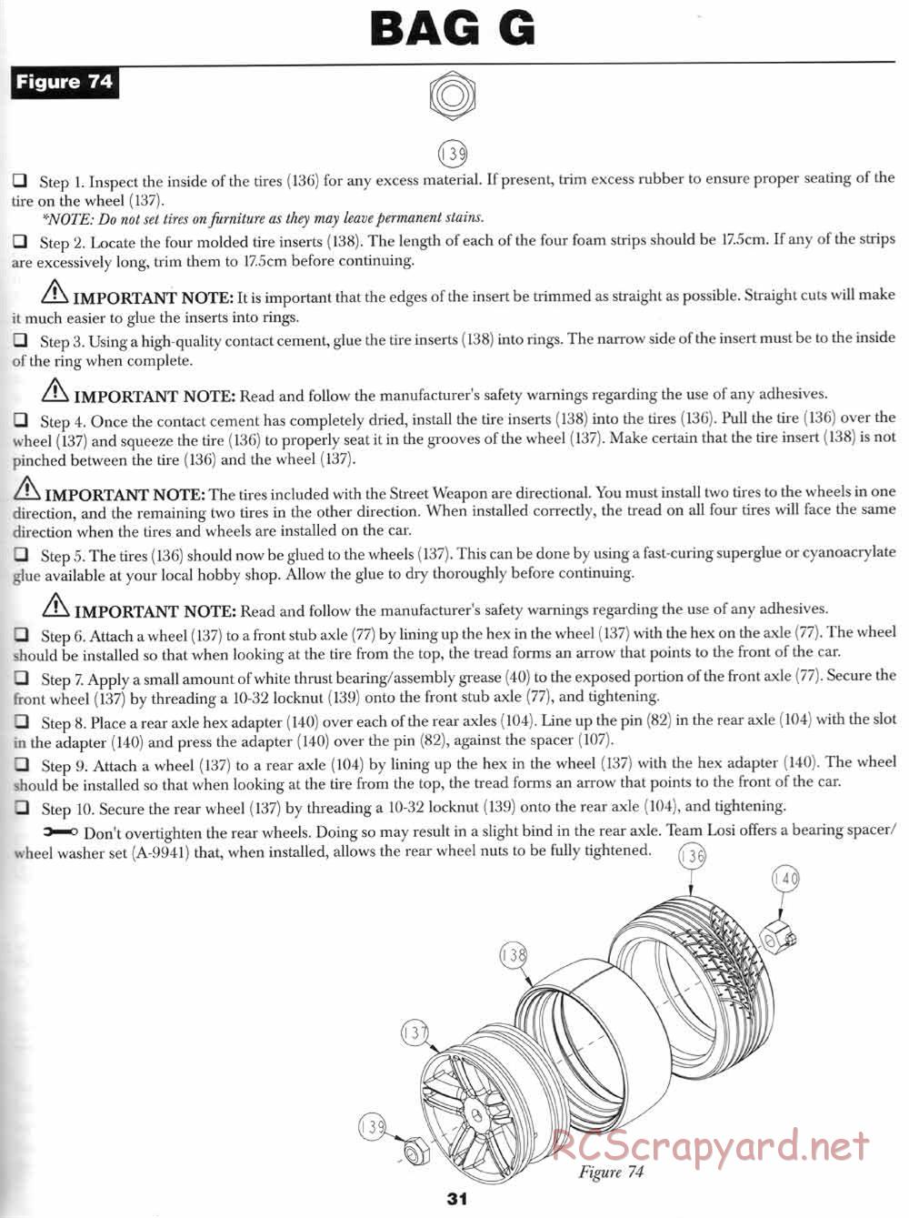 Team Losi - Street Weapon - Manual - Page 34