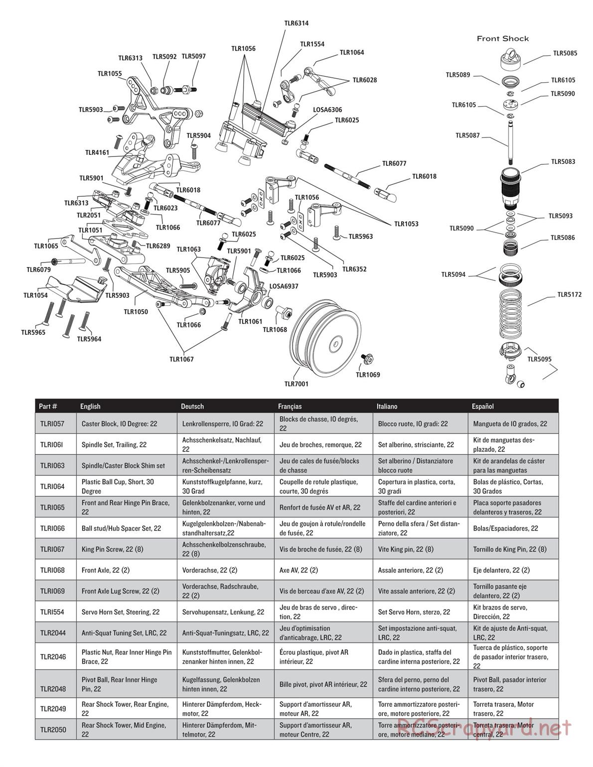 Team Losi - TLR 22 TwentyTwo - Manual - Page 2