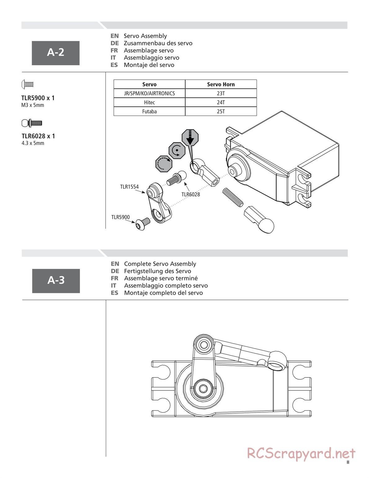 Team Losi - TLR 22 TwentyTwo - Manual - Page 11