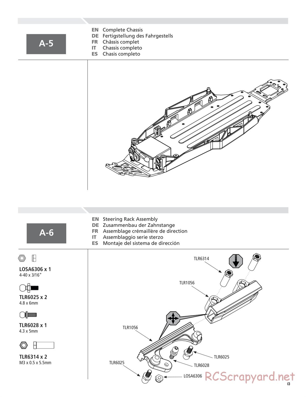 Team Losi - TLR 22 TwentyTwo - Manual - Page 13