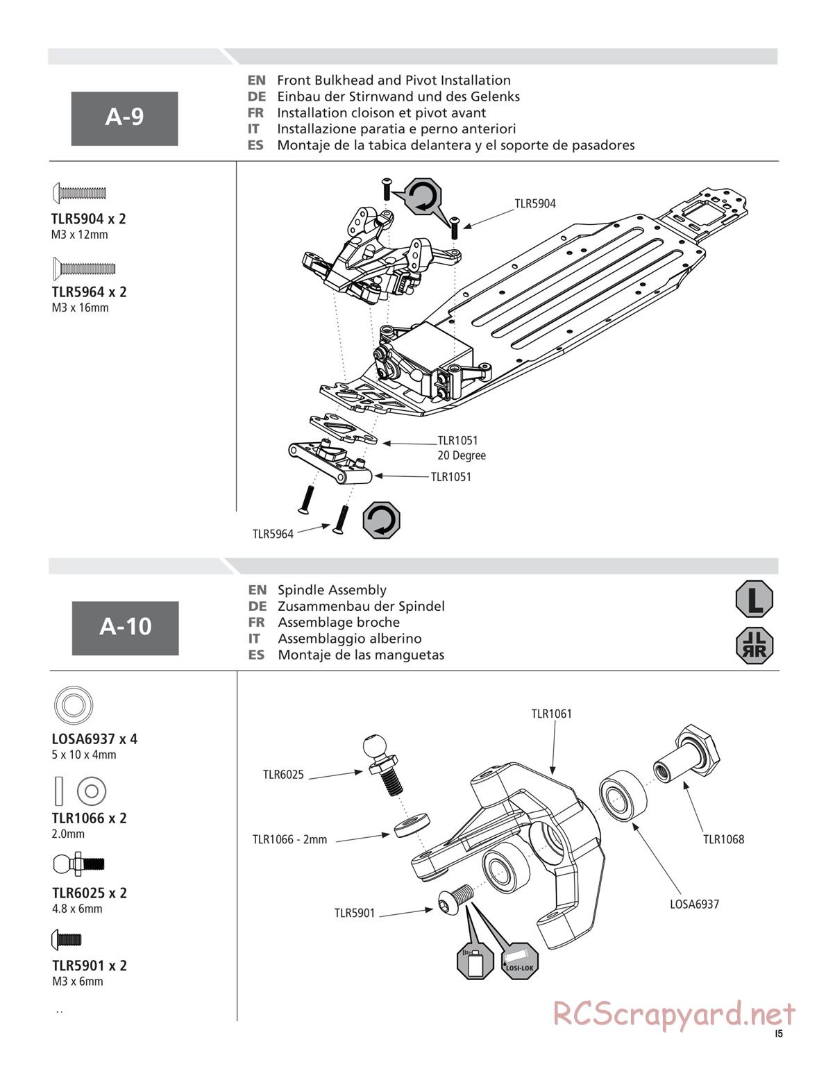 Team Losi - TLR 22 TwentyTwo - Manual - Page 15