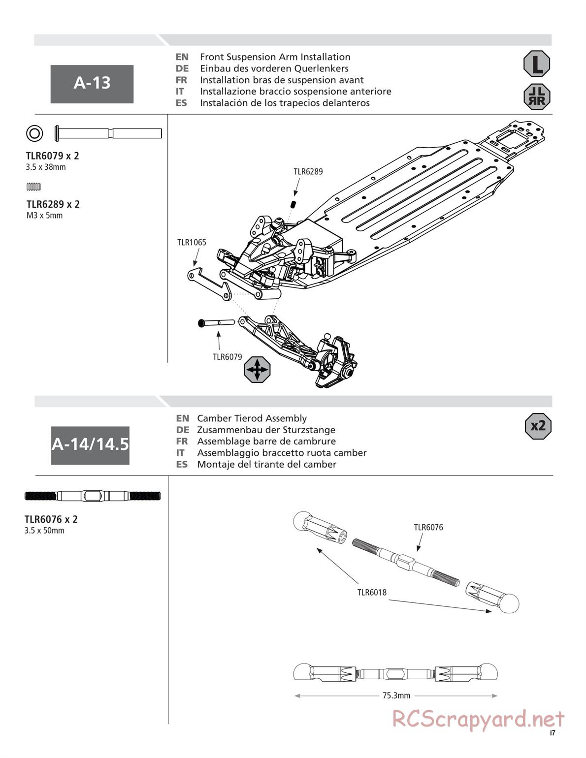 Team Losi - TLR 22 TwentyTwo - Manual - Page 17