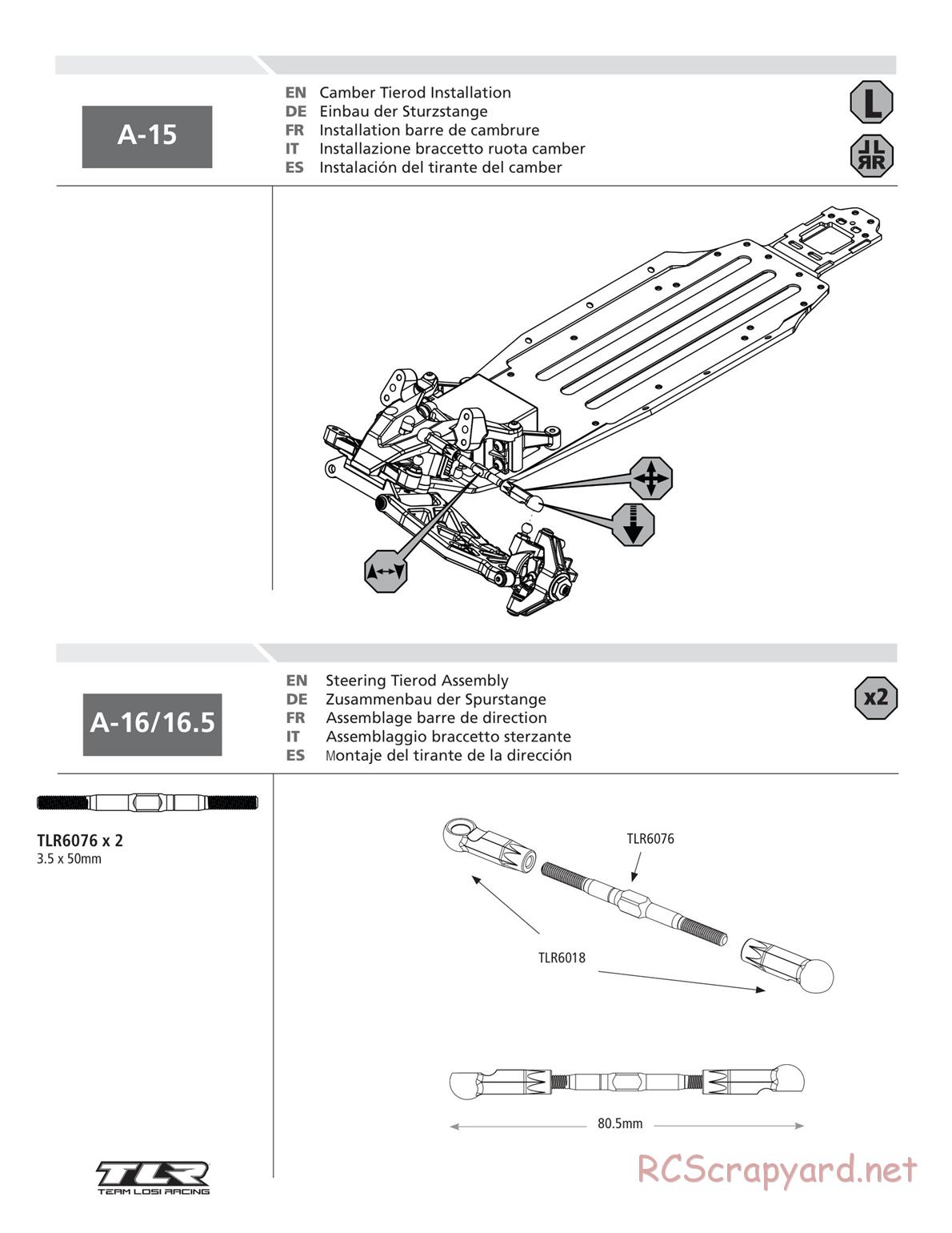 Team Losi - TLR 22 TwentyTwo - Manual - Page 18