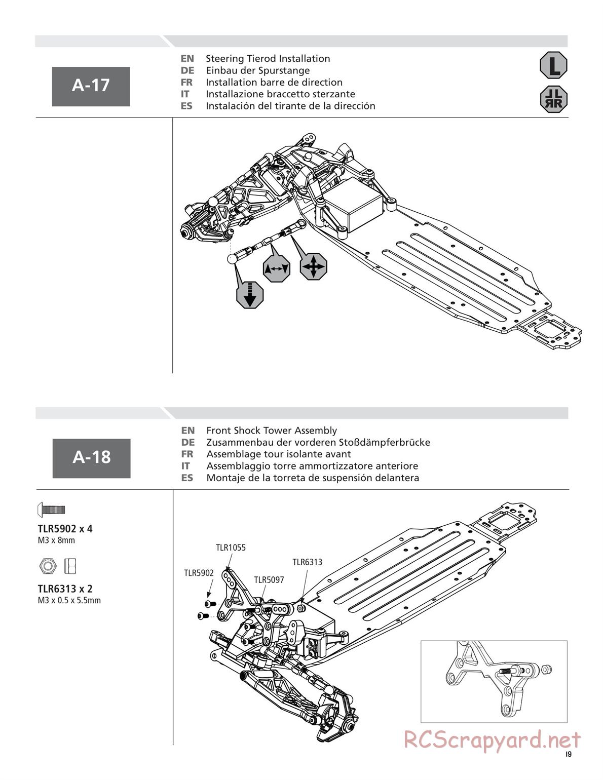 Team Losi - TLR 22 TwentyTwo - Manual - Page 19