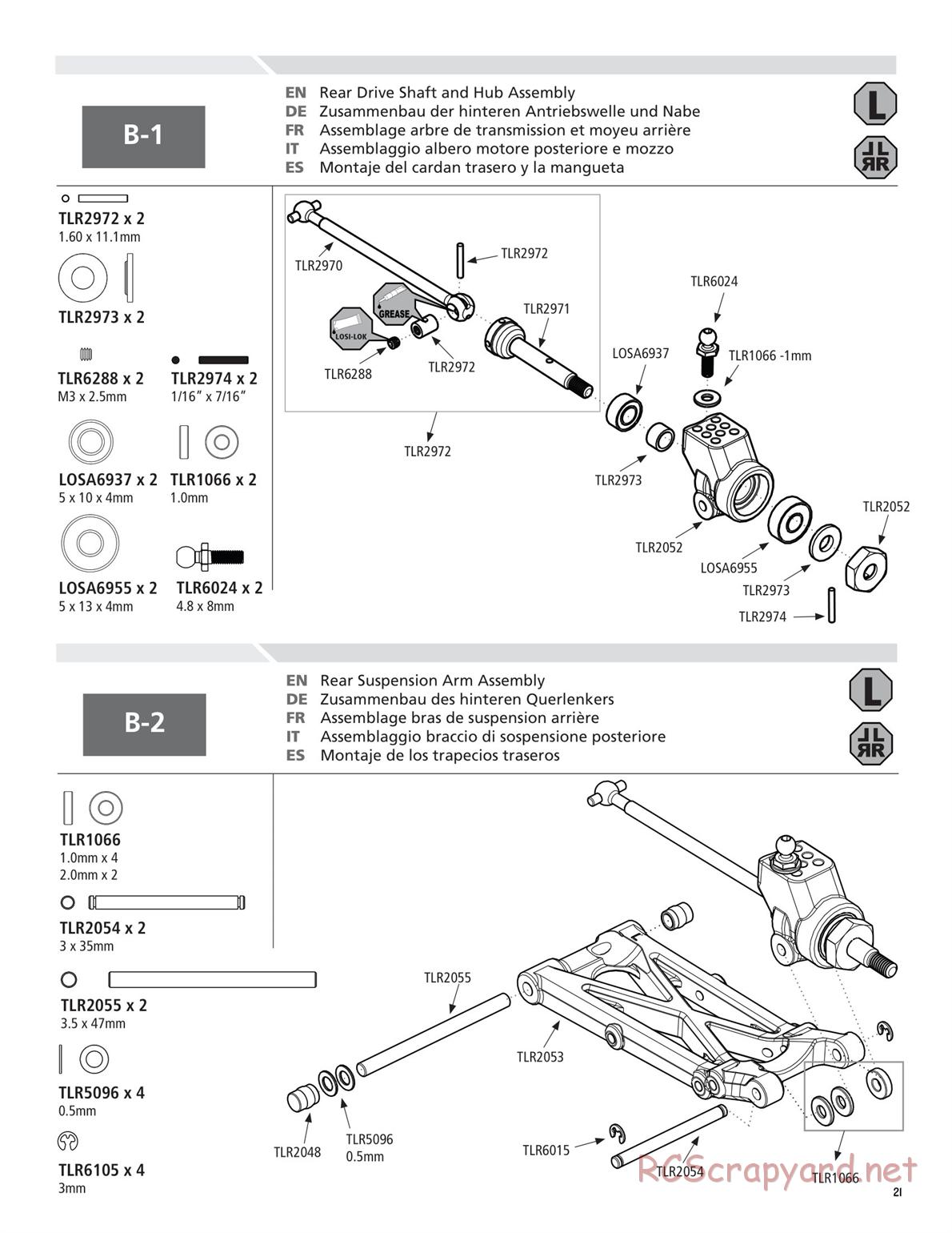 Team Losi - TLR 22 TwentyTwo - Manual - Page 21