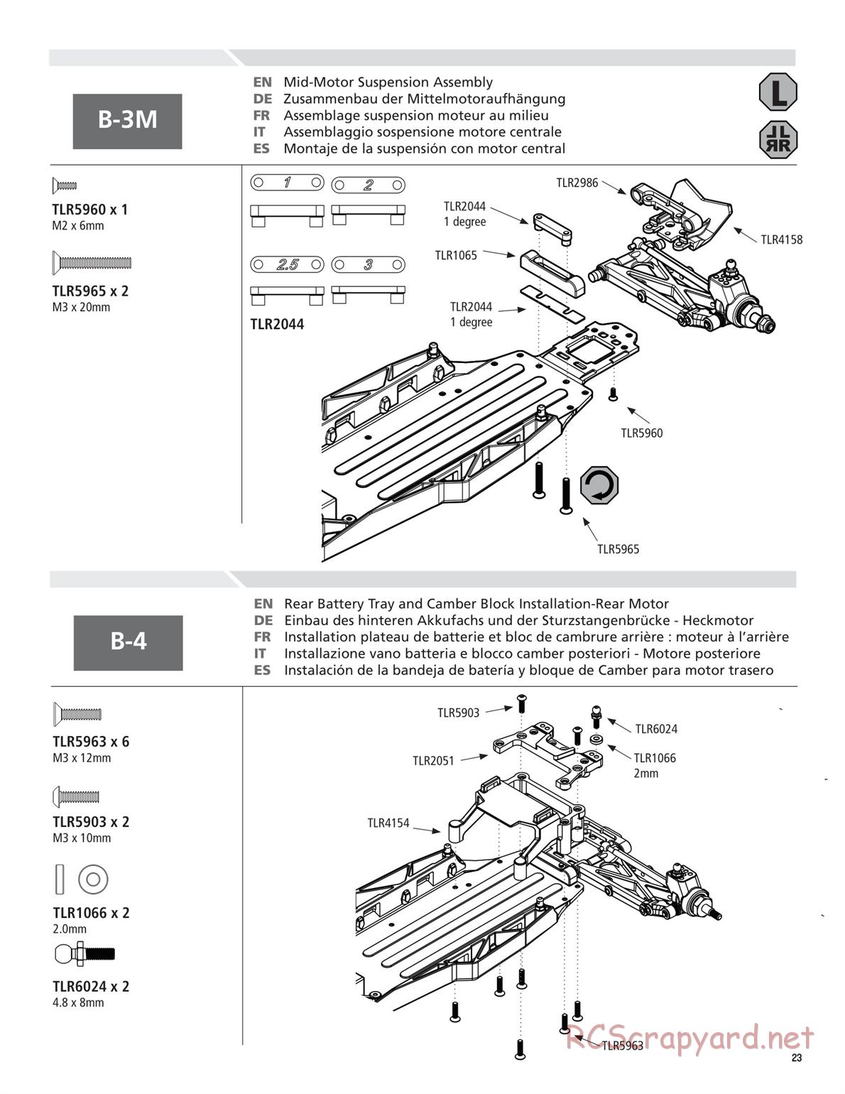 Team Losi - TLR 22 TwentyTwo - Manual - Page 23