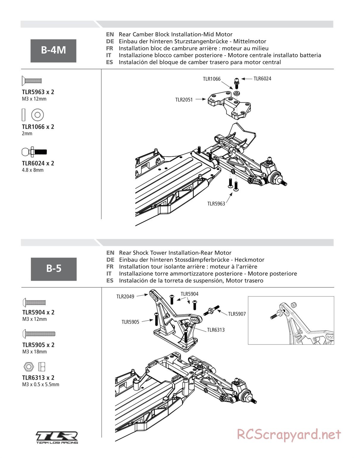 Team Losi - TLR 22 TwentyTwo - Manual - Page 24