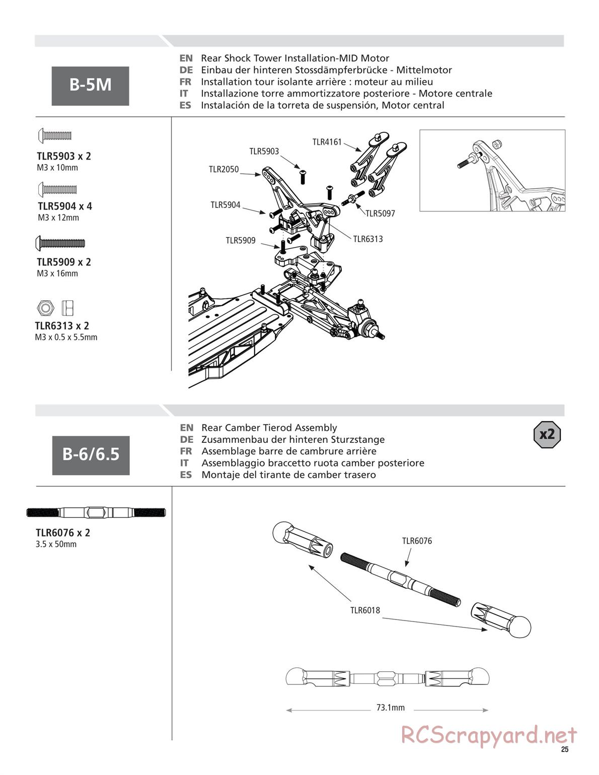 Team Losi - TLR 22 TwentyTwo - Manual - Page 25