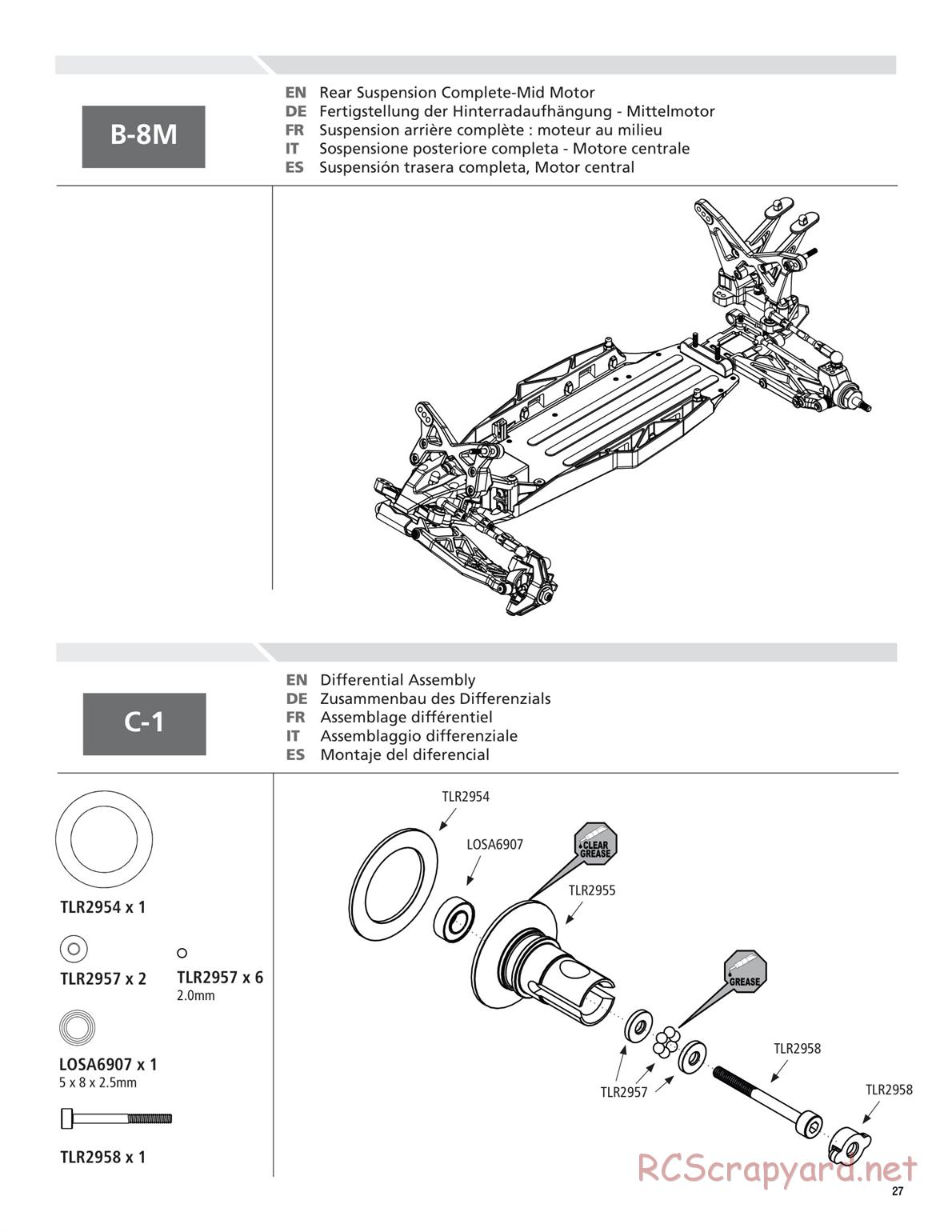 Team Losi - TLR 22 TwentyTwo - Manual - Page 27