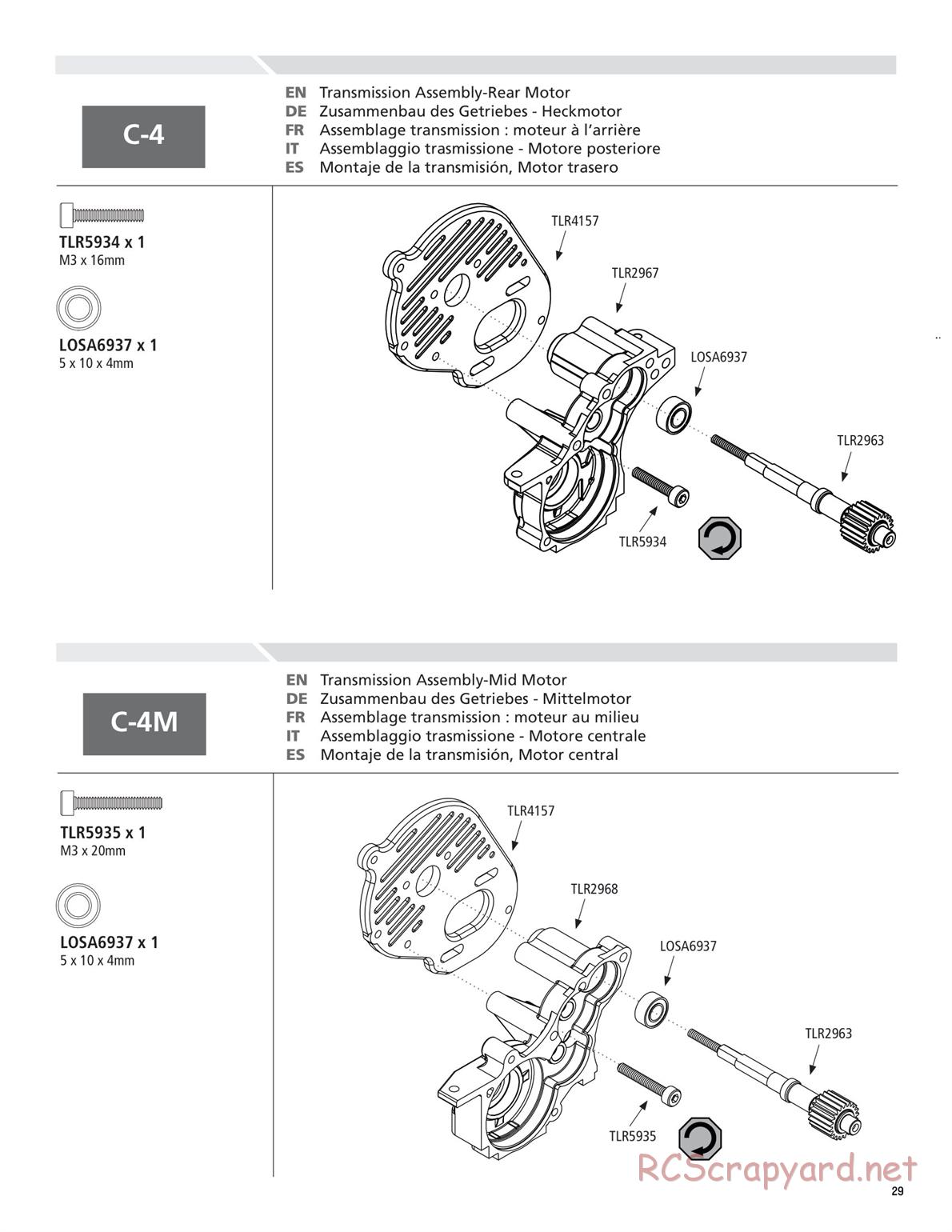 Team Losi - TLR 22 TwentyTwo - Manual - Page 29