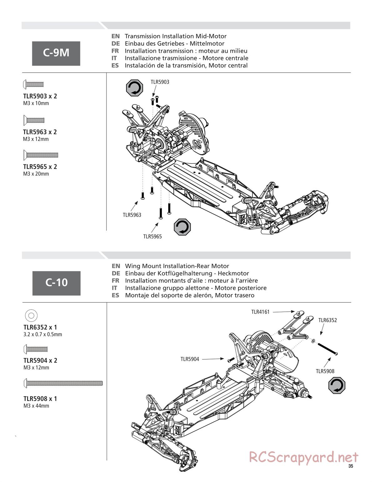 Team Losi - TLR 22 TwentyTwo - Manual - Page 35