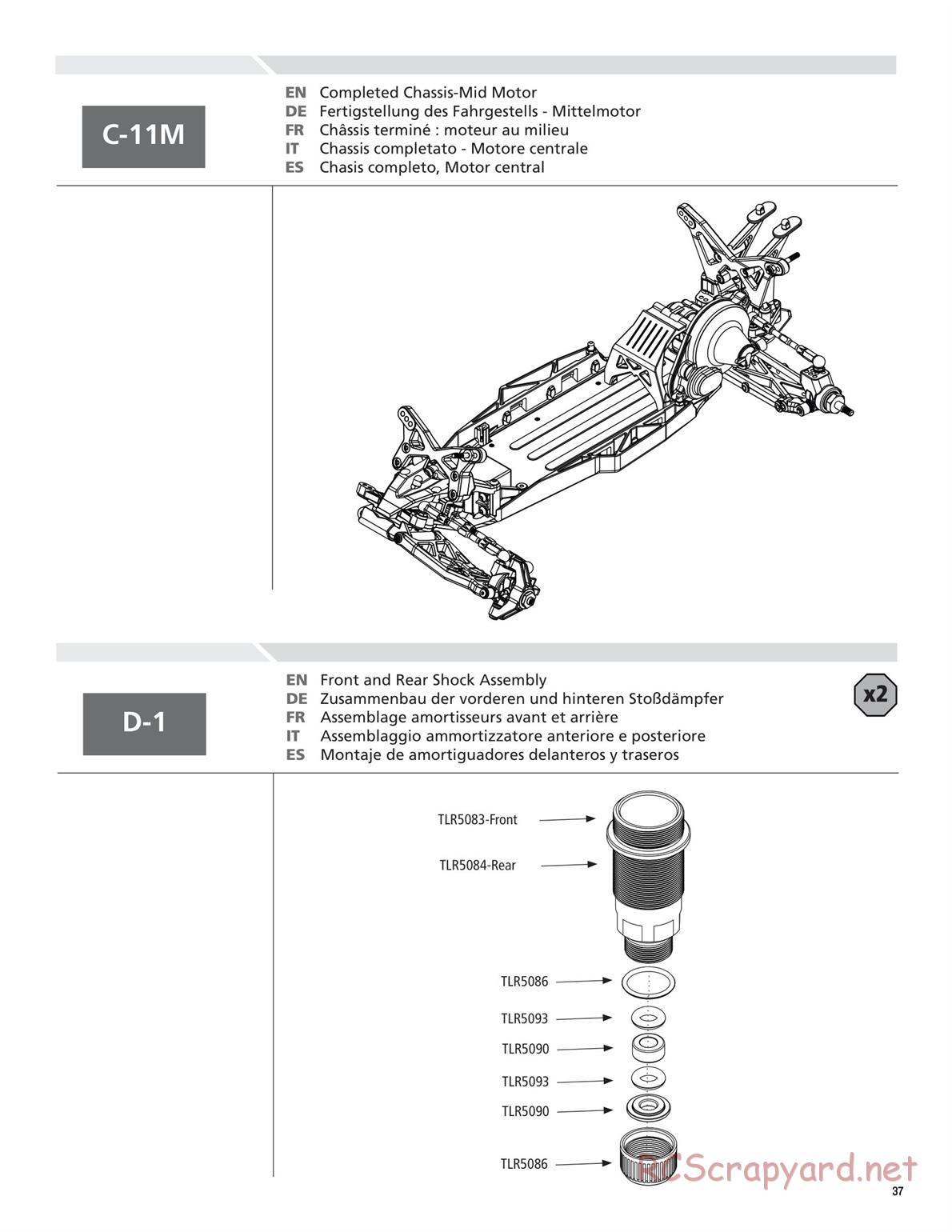 Team Losi - TLR 22 TwentyTwo - Manual - Page 37