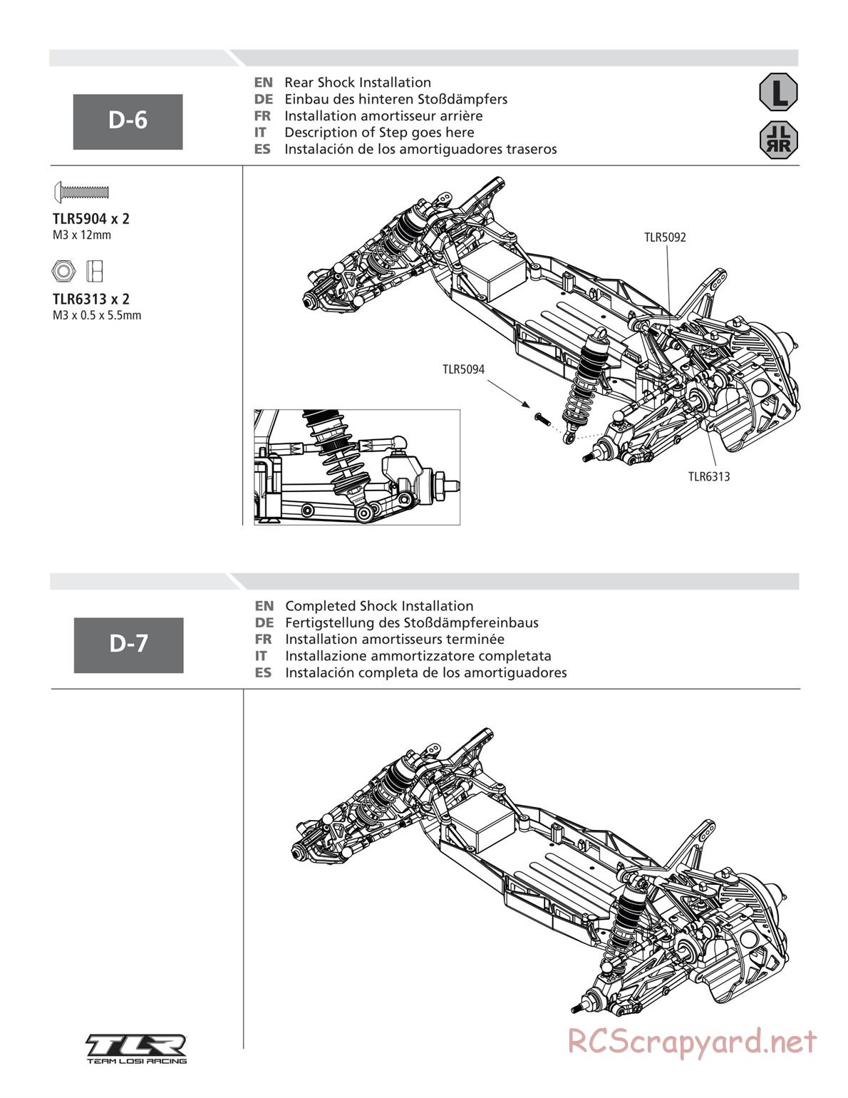 Team Losi - TLR 22 TwentyTwo - Manual - Page 40