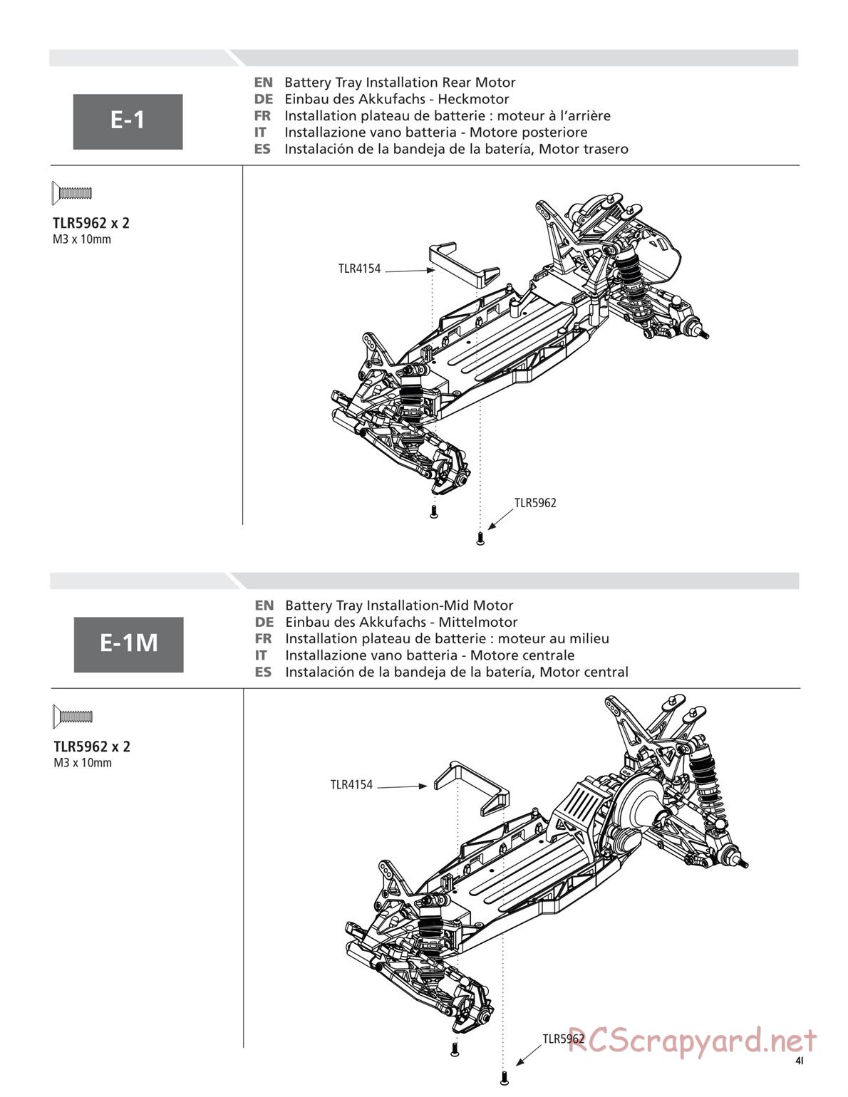 Team Losi - TLR 22 TwentyTwo - Manual - Page 41