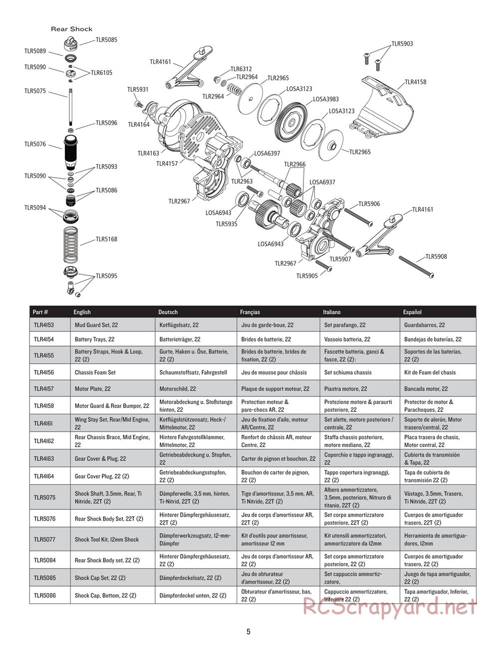Team Losi - 22T - Manual - Page 5